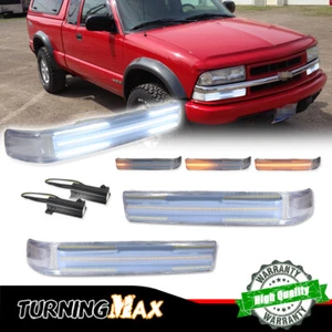 Fits 1998-2004 Chevy S10 GMC Blazer Sonoma LED Bumper Lights Signal Lamps 98-04 - Bild 1 von 12