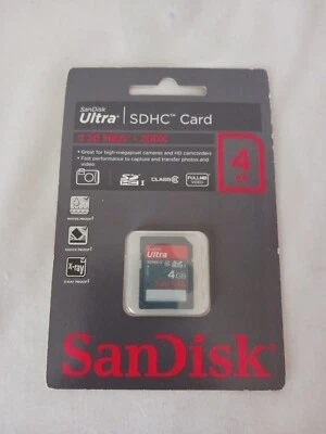 SanDisk Ultra 4GB Class 4 - SDHC Card - up to 30MB/s 200x - Image 1 of 2