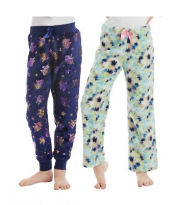 Paquete de 2 pantalones para dormir Member's Mark favoritos de felpa suave polar 10/12 unicornio Foto 1 de 4