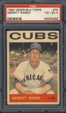 1964 Venezuela Topps #78 Merritt Ranew PSA 4 Chicago Cubs