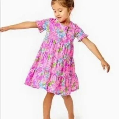 Lilly Pulitzer Girls 10 Mini Jodee Dress Amethyst Moms The Word MD - Image 1 of 4