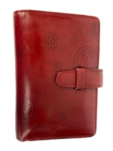 Cartier Agenda Notebook Cover Wallet Tab Close Credit Cards, ID, Pen Loop, Bills - Picture 1 of 14