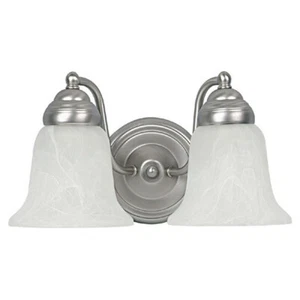 Capital Lighting 2 Light Vanity Fixture, Matte Nickel - 1362MN-117 - Picture 1 of 1