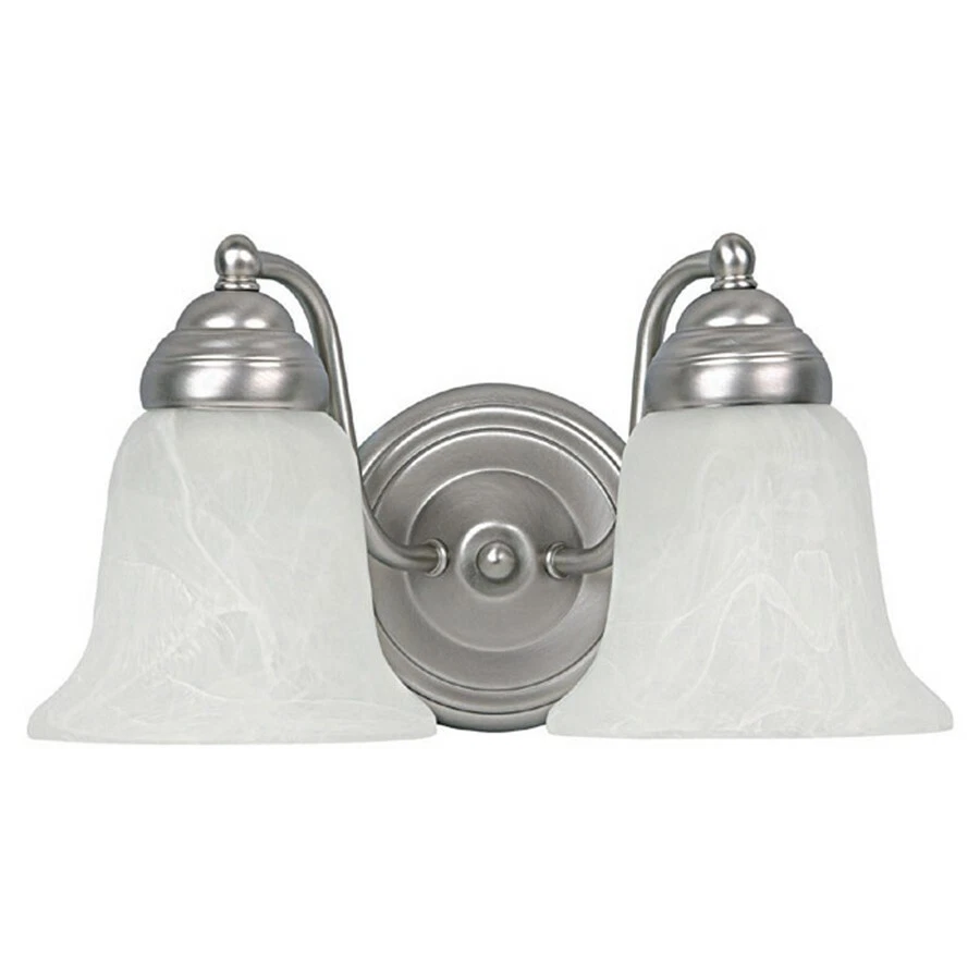 Capital Lighting 2 Light Vanity Fixture, Matte Nickel - 1362MN-117 - Image 1 of 1