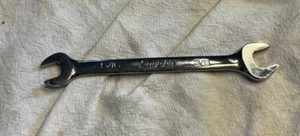 Snap-on Tools VO1012B Chrome 3/8" & 5/16" SAE Double Open End Wrench USA - Picture 1 of 5