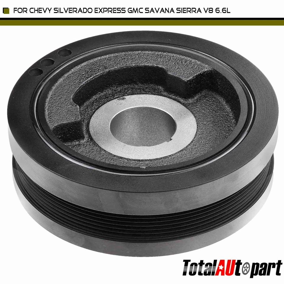 Equilibrador armónico de motor para Chevrolet Silverado 2500 HD GMC Savana 2500 V8 6,6 L Foto 1 de 4
