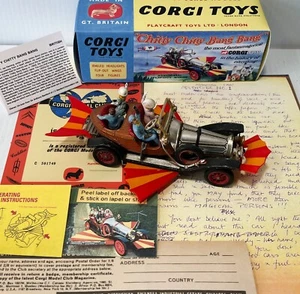 Original Corgi Chitty Chitty Bang Bang Flying Car w/ Fantasy Box and Extras! - Picture 1 of 7