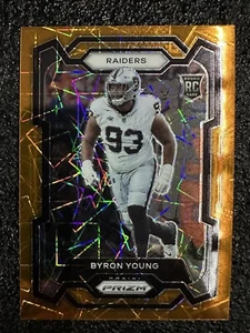 2023 Prizm Byron Young Orange Lazer Prizm Rc #355 - Picture 1 of 10