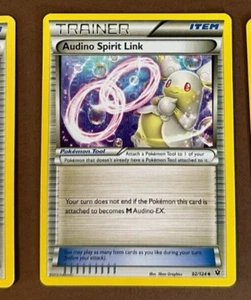 Pokémon TCG Trainer Item Audino Spirit Link 92/124 2016 XY Fates Collide LP - Picture 1 of 2