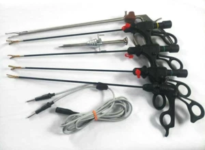 Laparoscopic Trocar Hem-O-Lok Applier Bipolar Dissector Cable Instrument Set 7Pc - Picture 1 of 11