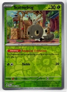 Pokemon Scarlet Violet Base SV1 Reverse Holo 008/198 Scatterbug - Picture 1 of 2