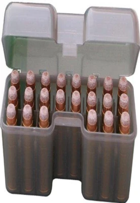 Caja de munición para rifle abatible redonda MTM 22 270 WSM a 300 WSM, 45-70 Foto 1 de 4