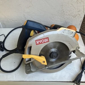 Ryobi CSB142LZ Corded 7-1/4” Laser Wood Cutting Circular Saw Gold Blue - Picture 1 of 3