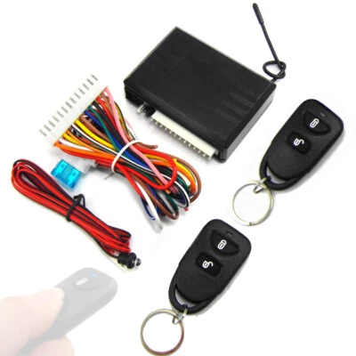 Car Keyless Entry System Universal Auto Remote Central Door Lock Kit  Q3C2 - Image 1 of 4