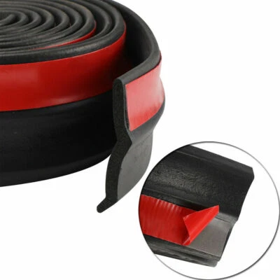 8.2ft 5M Car Bumper Lip Strip Front Rubber Protector Splitter Spoiler Universal - Image 1 of 4