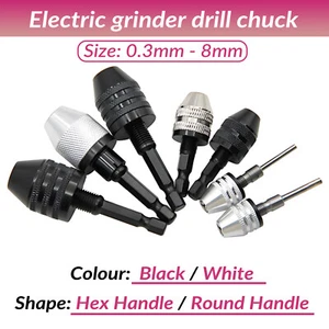 Multi Keyless Drill Chuck For Dremel Rotary Tool Quick Change Adapter Shank - Picture 1 of 7