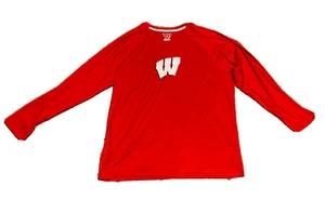 Wisconsin Badgers — Champion Elite Polyester Longsleeve Shirt — Size Men’s 2XL - Picture 1 of 5