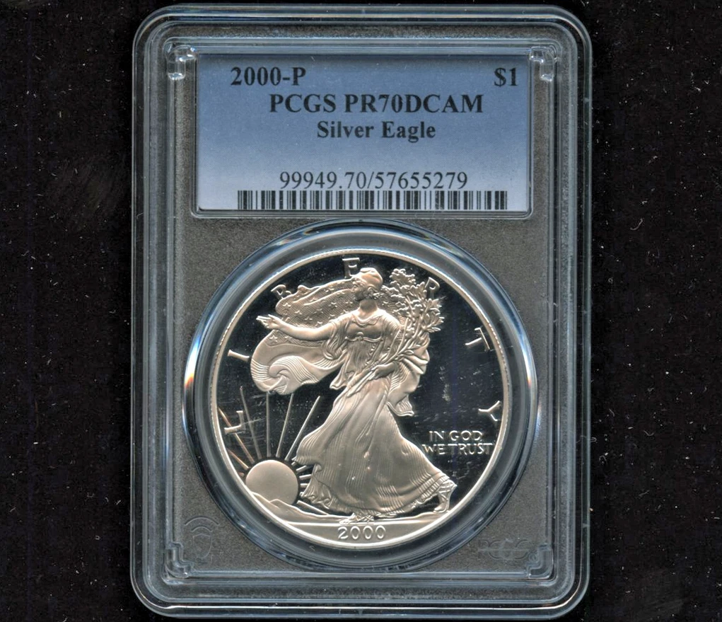 American Eagle PR 70 Graded 2000 Silver Bullion Coins for sale | eBay