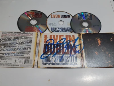 BRUCE SPRINGSTEEN autograph digipack cd dvd LIVE IN DUBLIN signed live concert - Photo 1/3