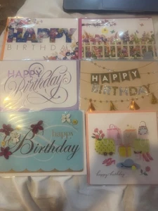 NEW Papyrus Lot of 13 Happy Birthday Cards Mixed Assortment - Picture 1 of 15