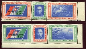 1933 Regno trittici I-Calo coppia nuova perfetti e centrati MNH ** - Picture 1 of 1
