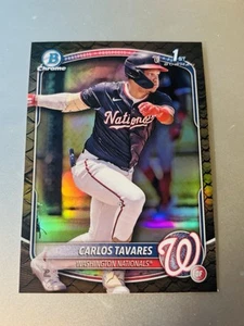 2025 Bowman Carlos Tavares Reptilian Parallel 1st Chrome Prospect Nationals 🔥 - Picture 1 of 2