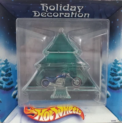 Hot Wheels Holiday Decoration Blue Blast Lane Motorcycle Christmas Ornament - Image 1 of 4