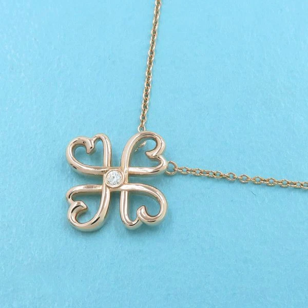 Auténtico collar de diamantes Tiffany & Co. Loving Heart de 18" de oro rosa de 18 quilates Picasso #0306 Foto 1 de 4