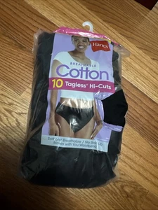 Hanes Mujer Algodón Calzoncillos Negro Talla 3XL Sin Etiquetas Corte Alto - Imagen 1 de 5