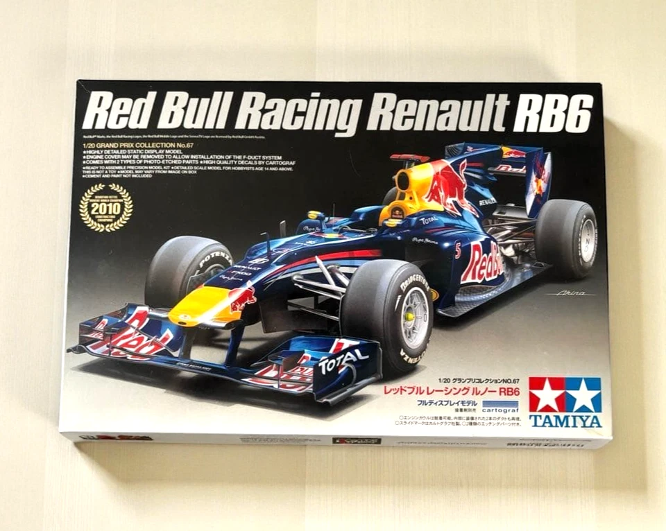 Tamiya 1/20 Red Bull Racing Renault RB6 Formula One F1 Unassembled Kit USED - Image 1 of 4