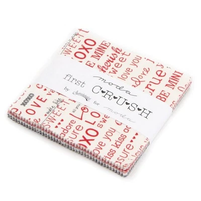 Moda Valentine Charm Pack - First Crush - Precut Cotton Quilting Fabric - Image 1 of 2