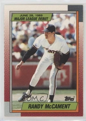 1989-90 Topps Major League Debut 1989 Box Set Randy McCament #77 - Image 1 of 2