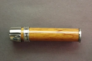 FLY ROD REEL SEAT Spanish Cedar 11454 Pocketed NS Slide Band 0.375" bore - Picture 1 of 4