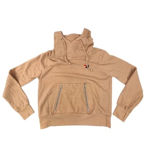 Aviator Nation Ninja Hoodie Sweatshirt Camel Brown With Zippers Size XS - Picture 1 of 9