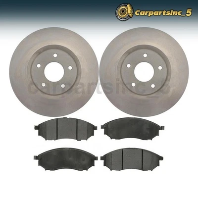 For Renault Koleos 2010-2016 Front Disc Brake Pad Set Disc Brake Rotor QuRuCar - Image 1 of 4