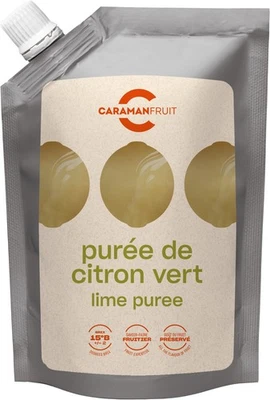 Caramanfruit Lime Fruit Puree 8x 1kg Lime Puree Exotic Citrus Fruit - Image 1 of 4
