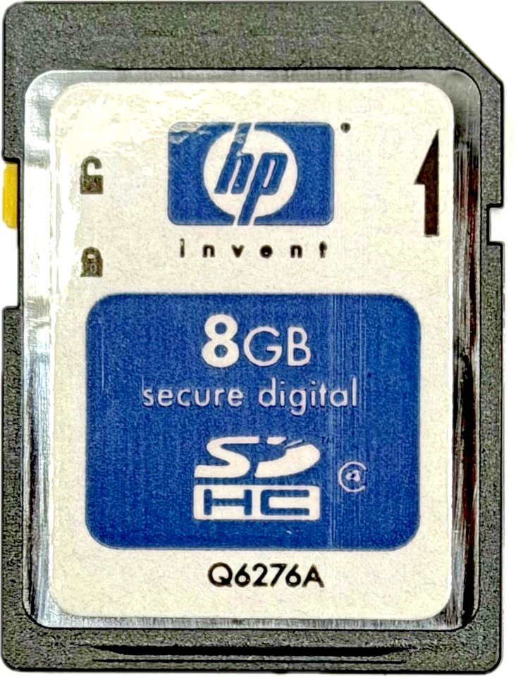 HP 8GB SD Memory Card SDHC - Image 1 of 1