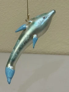 Radko DOLPHIN DANCE 98-050-0  7" Italian Glass Ornament USED - Picture 1 of 15