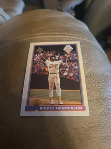 Bowman Rickey Henderson Oakland A's 1991 #692 - Imagen 1 de 2