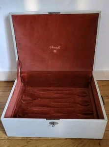 ancien COFFRET VIDE CHRISTOFLE POUR MENAGERE argentier mallette valise boite - Photo 1/24