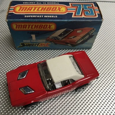 MATCHBOX SUPERFAST NO. 1 DODGE CHALLENGER BOXED - Image 1 of 4