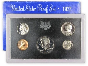 1972 Clad Proof Set U.S. Mint Original Government Packaging OGP - Picture 1 of 1