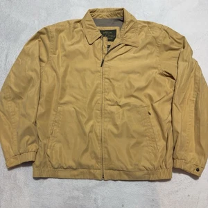 ORVIS Signature Series Giacca Bomber Vintage Uomo XXL Maglia Oro Foderata Pesca - Foto 1 di 8