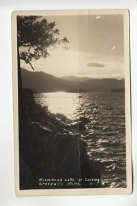 Porter Real Photo Postcard Moosehead Lake at Evening Greenville ME - Picture 1 of 1