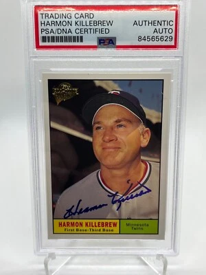 Harmon Killebrew 2003 Topps All-Time Fan Favorites Signed Autograph PSA DNA *9 - Image 1 of 2