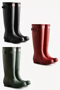 Hunter Women's Original Tall Wellington Rain Boots Waterproof WFT1000RMA - Picture 1 of 13
