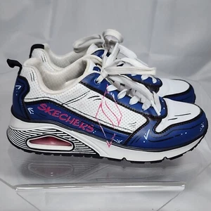 Skechers Uno-Tip Of His Hat Dr. Seuss White Blue Women 7 Sneakers - Picture 1 of 13