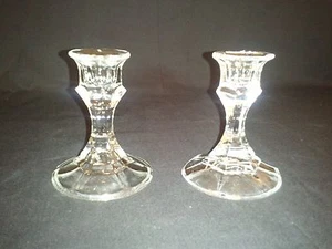 SET OF 2 CRYSTAL CANDLEHOLDERS -- GREAT DEAL!!! - Picture 1 of 2