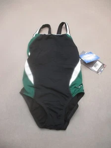 NWT DOLFIN Size 28 Girls Multicolor Lined Wireless One-Piece Sports Swim Suit 9P - Picture 1 of 6