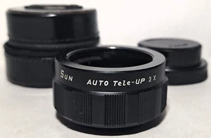 Vtg Sun Auto Tele-Up 2x Teleconverter Nikon F Mount Camera Lens Made in Japan - Picture 1 of 9
